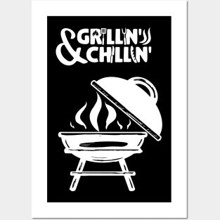 Grilling & Chillin Bbq season Posters and Art